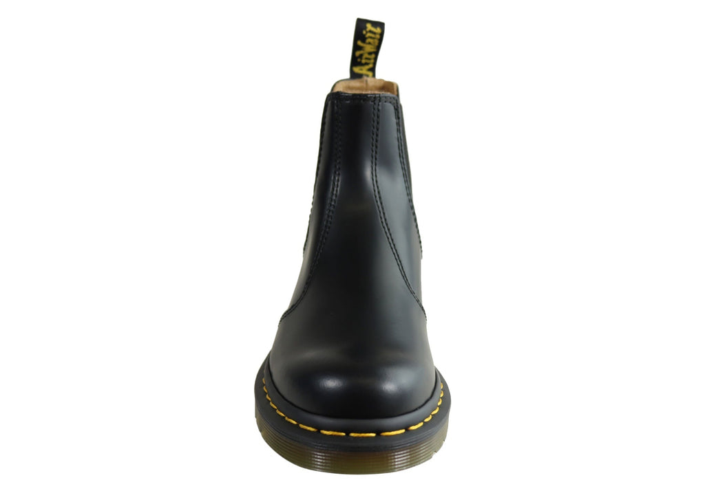 Black Leather Chelsea Boots