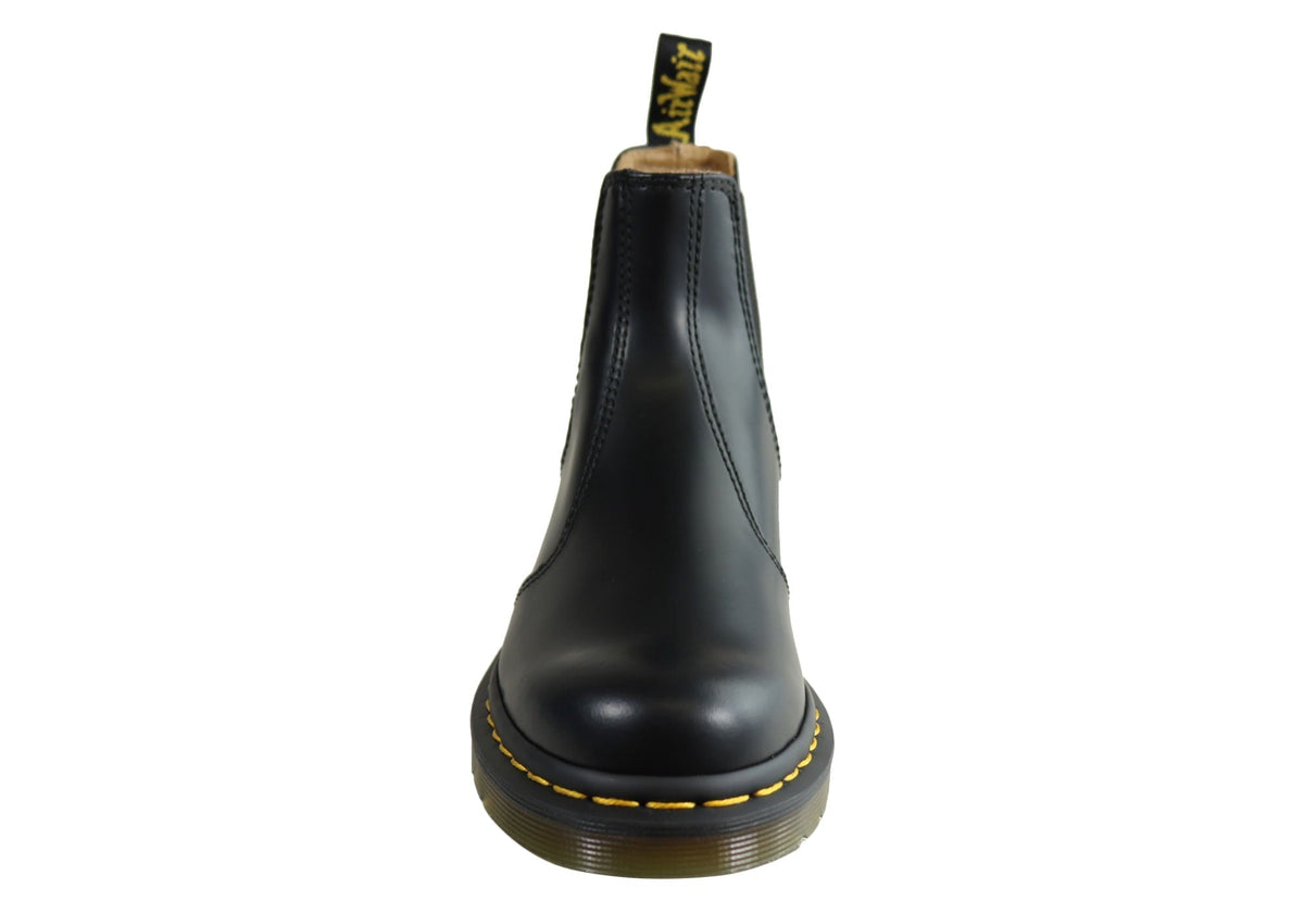 Black Leather Chelsea Boots