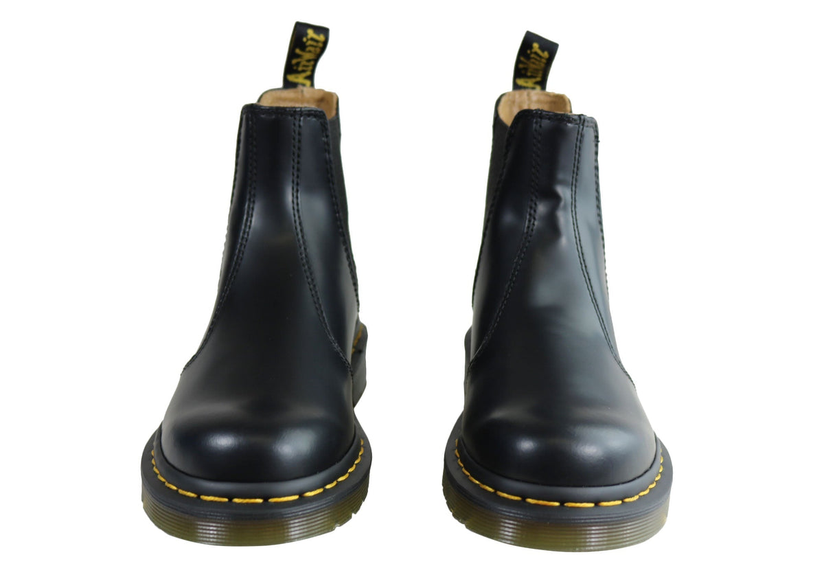 Black Leather Chelsea Boots