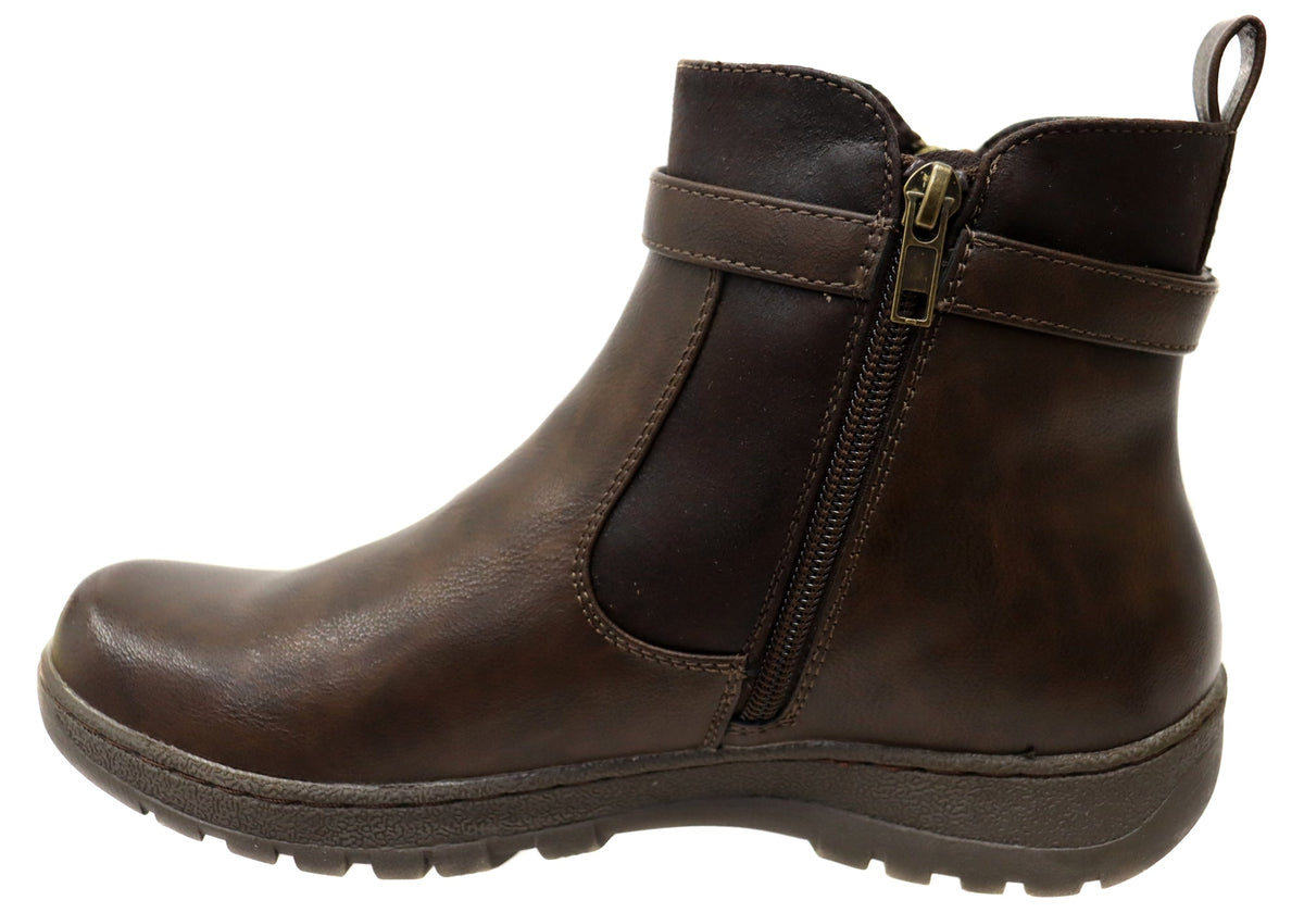 Wide Comfort Ankle Boots