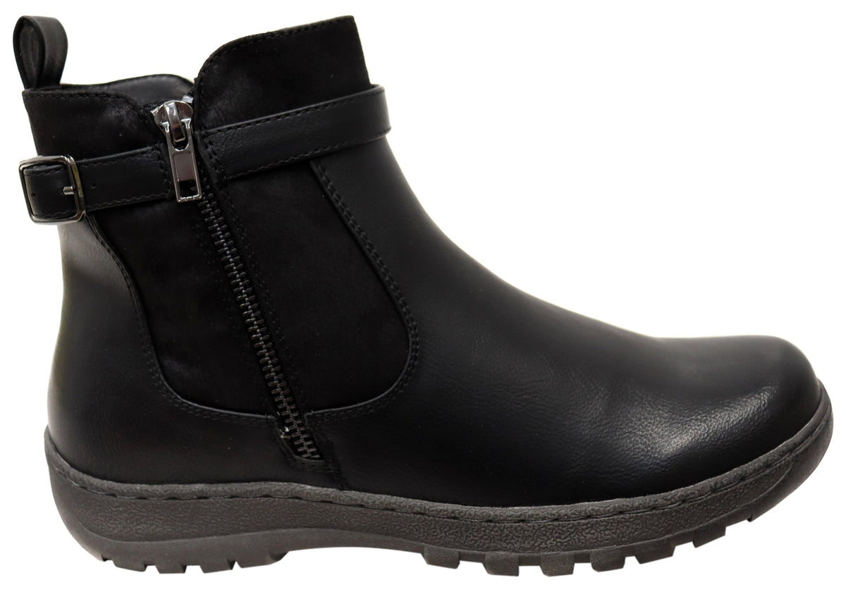 Wide Comfort Ankle Boots