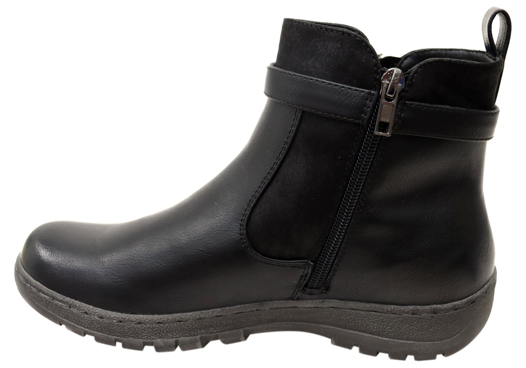 Wide Comfort Ankle Boots