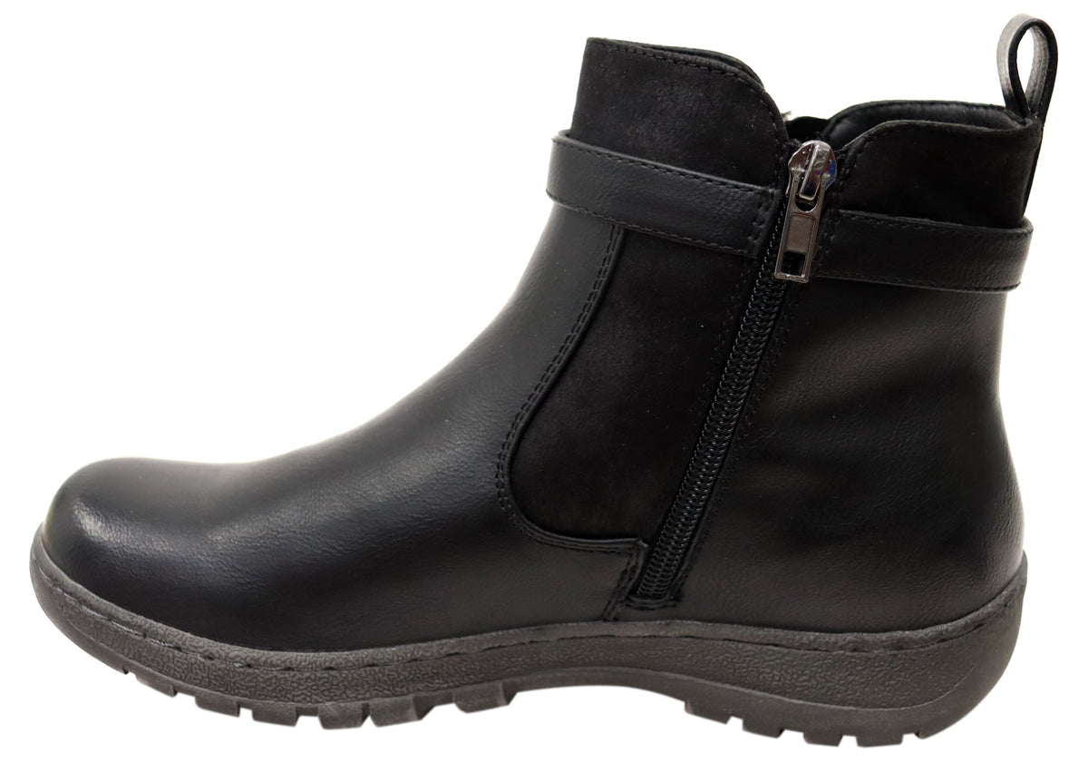 Wide Comfort Ankle Boots