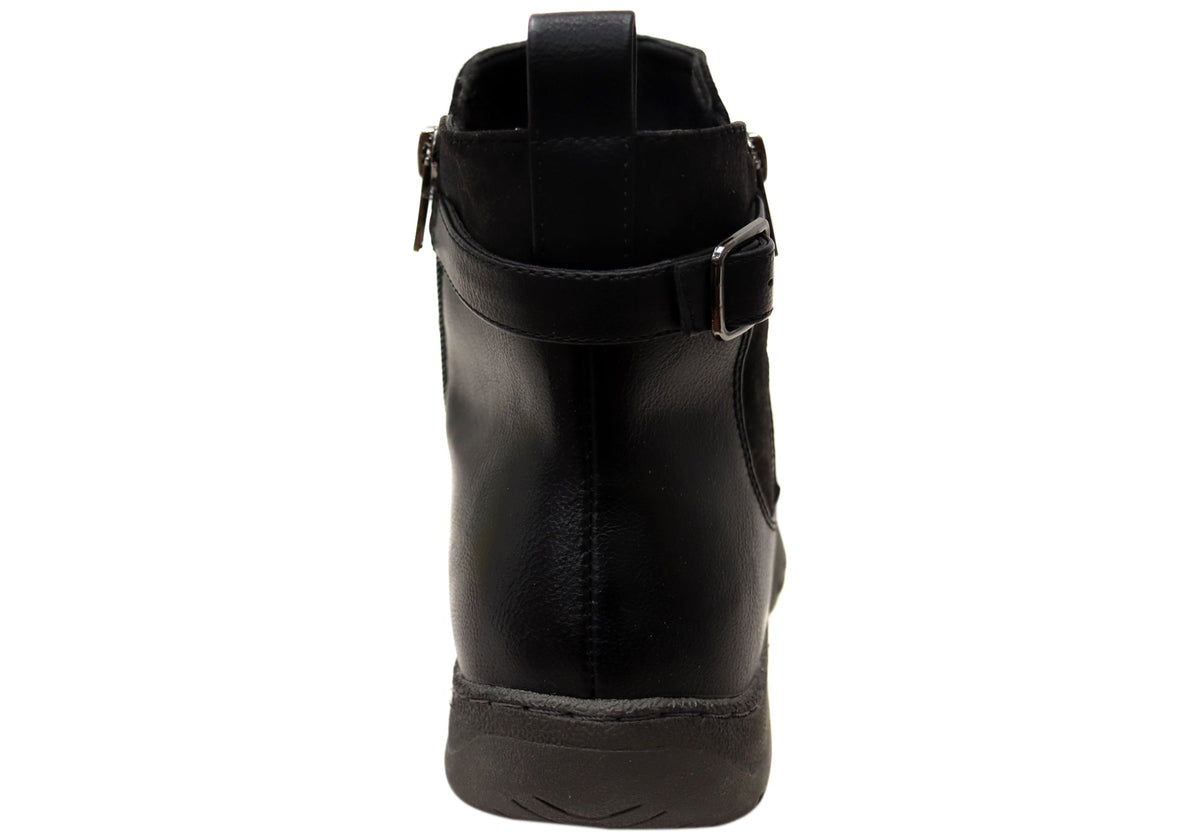 Wide Comfort Ankle Boots