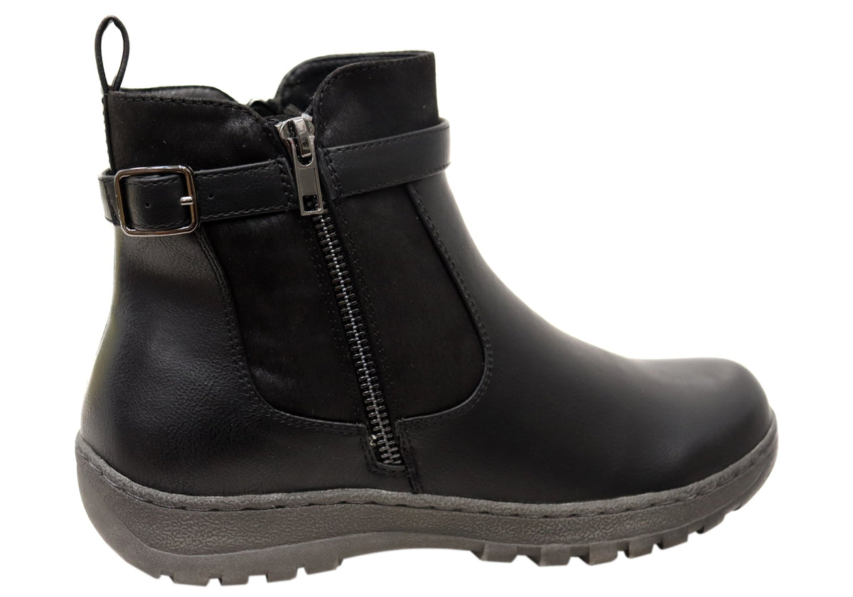 Wide Comfort Ankle Boots