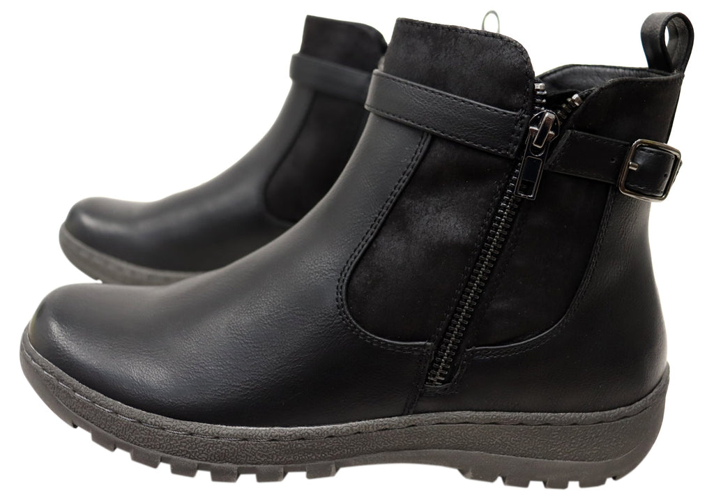 Wide Comfort Ankle Boots