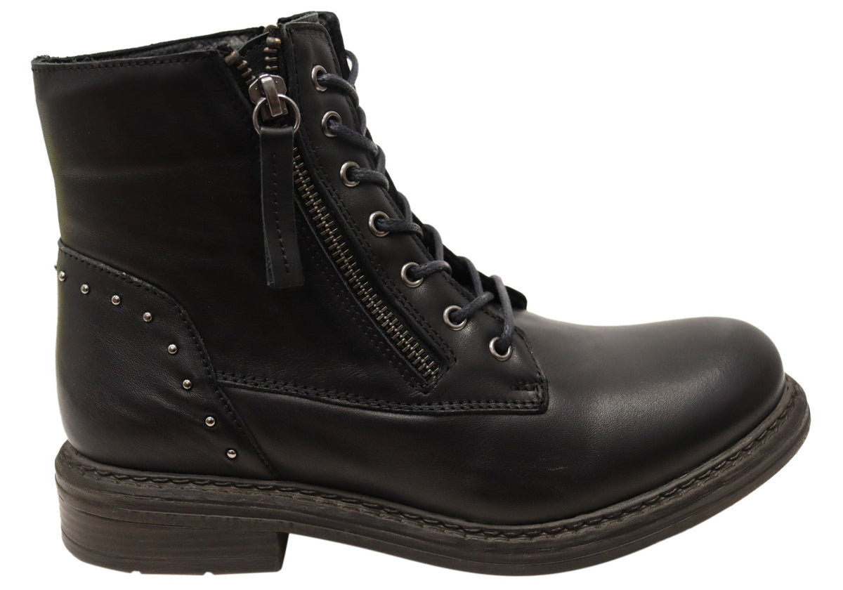 Statement Leather Ankle Boots