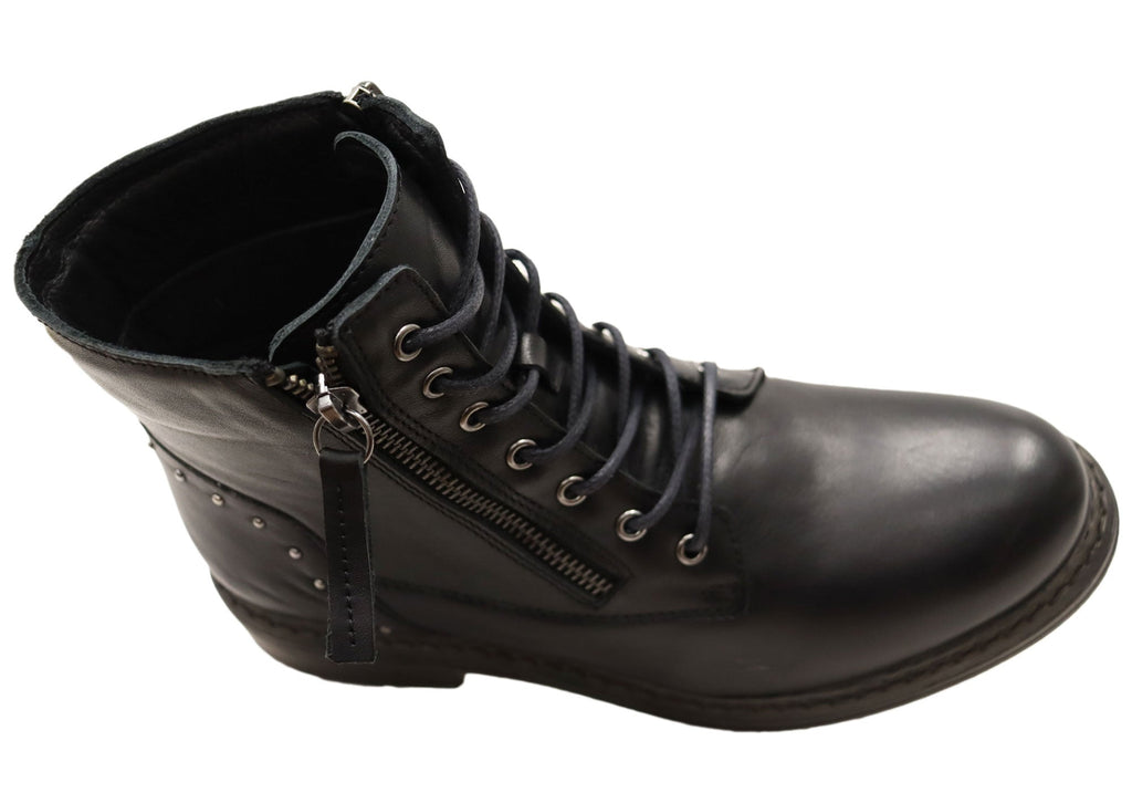 Statement Leather Ankle Boots