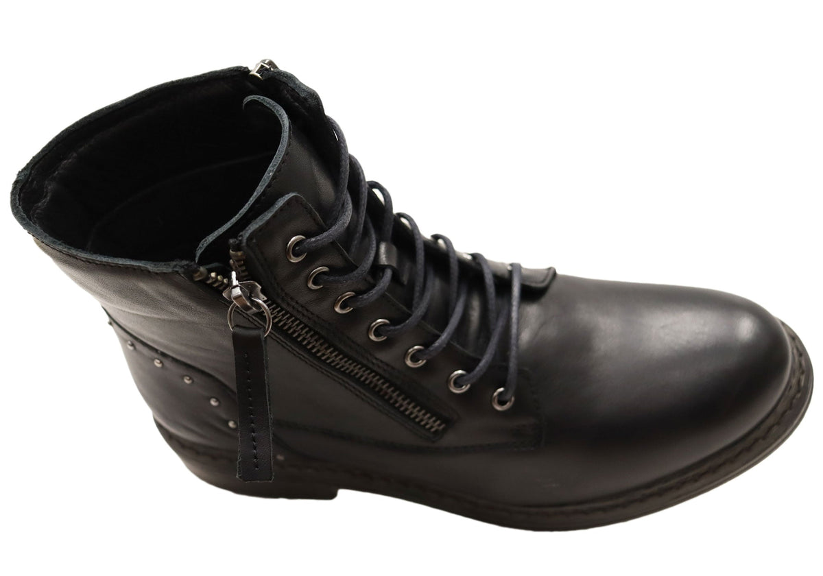 Statement Leather Ankle Boots