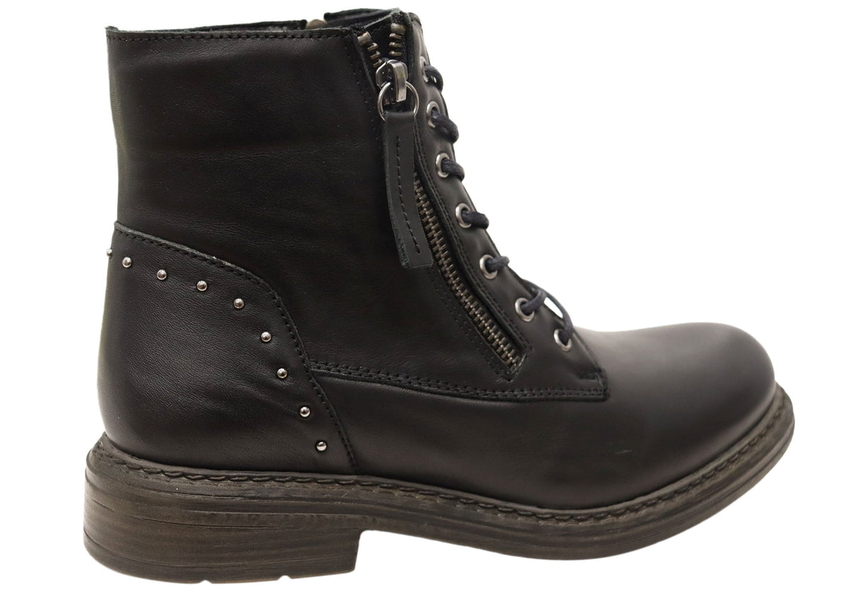 Statement Leather Ankle Boots