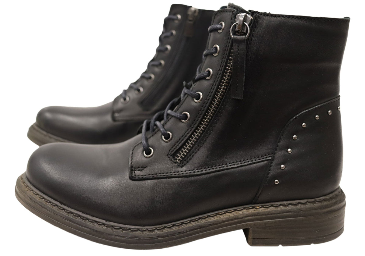 Statement Leather Ankle Boots