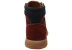 Multicolor Nubuck Ankle Boots