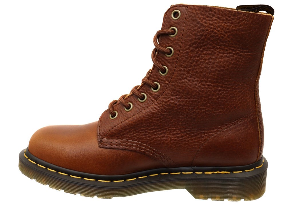 Tumbled Leather Lace-Up Boots