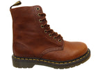 Tumbled Leather Lace-Up Boots