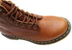 Tumbled Leather Lace-Up Boots
