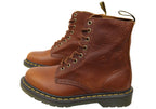 Tumbled Leather Lace-Up Boots