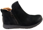 Side Zip Leather Boots