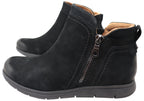 Side Zip Leather Boots