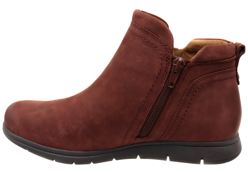 Side Zip Leather Boots
