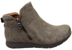 Side Zip Leather Boots
