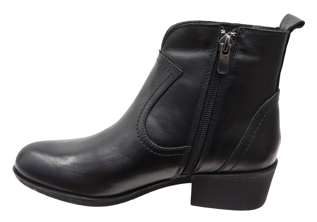 Soft Leather Ankle Boots