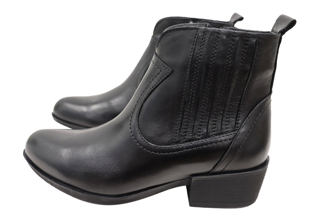 Soft Leather Ankle Boots