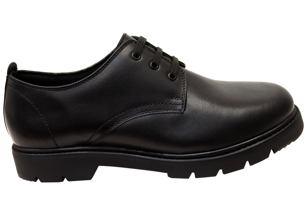 Men's Wide Leather Lace-Ups