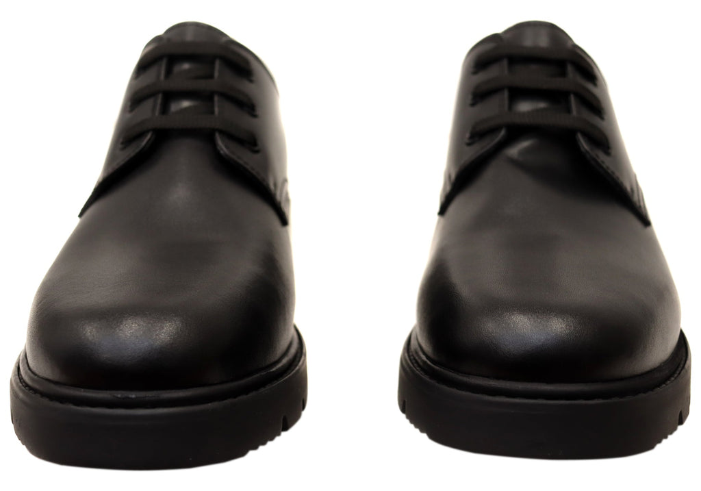 Men's Wide Leather Lace-Ups