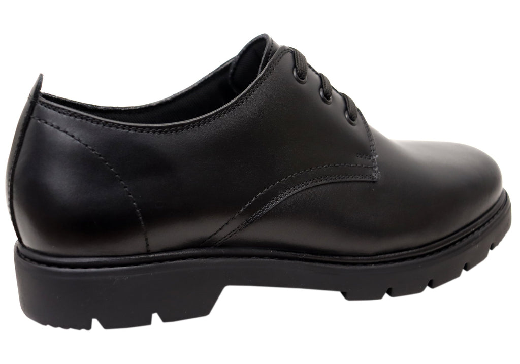 Men's Wide Leather Lace-Ups