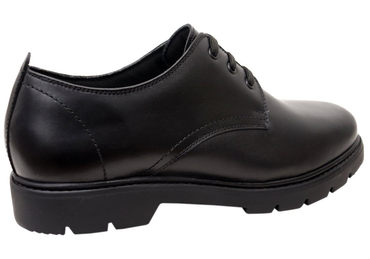 Men's Wide Leather Lace-Ups