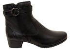Extra Wide Leather Booties