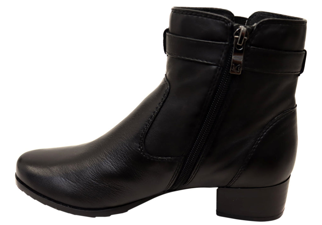 Extra Wide Leather Booties