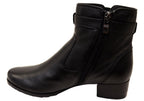 Extra Wide Leather Booties