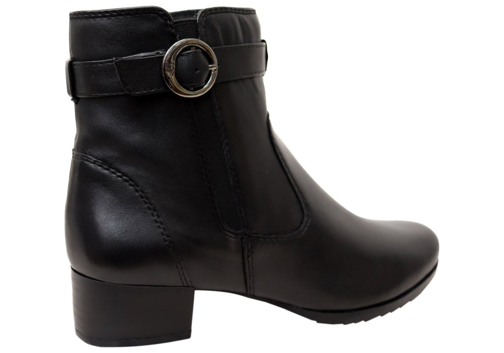 Extra Wide Leather Booties