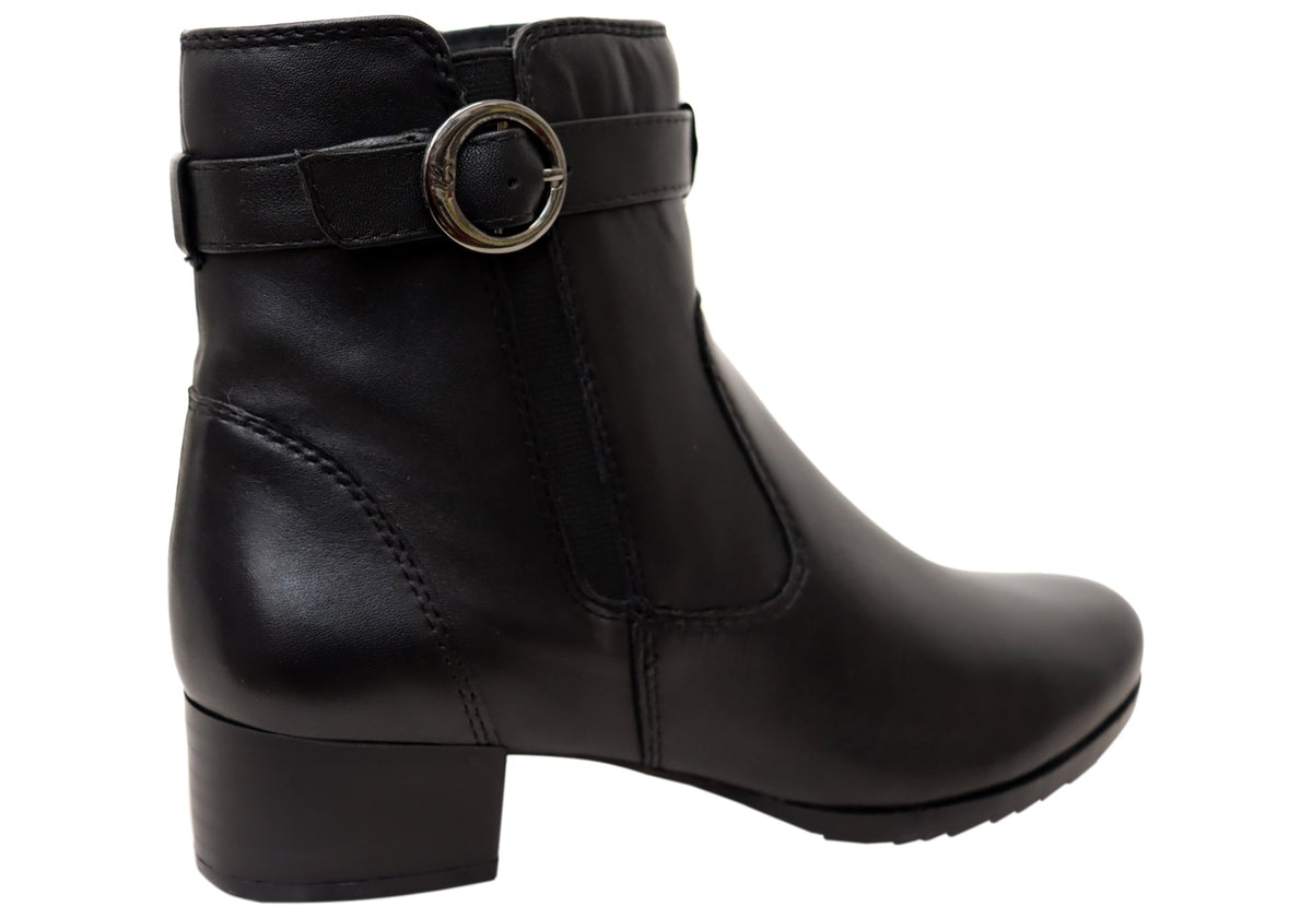 Extra Wide Leather Booties