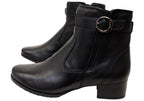Extra Wide Leather Booties