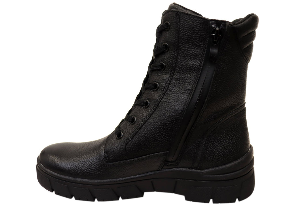 Wide Fit Black Booties