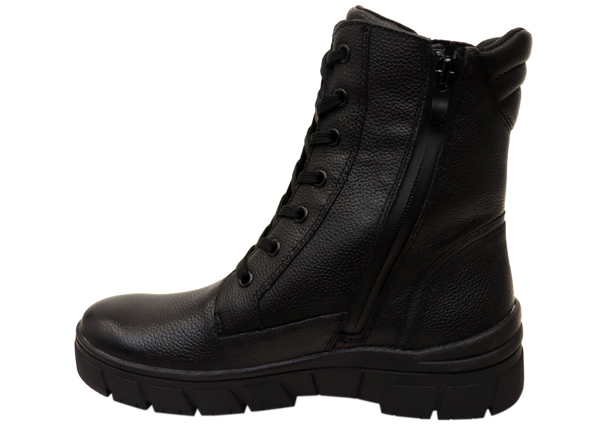 Wide Fit Black Booties