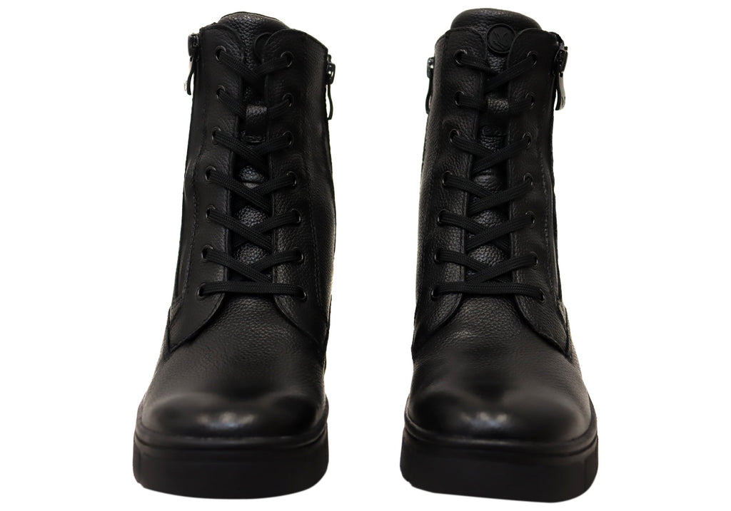 Wide Fit Black Booties