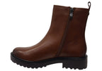 Wide Fit Leather Booties