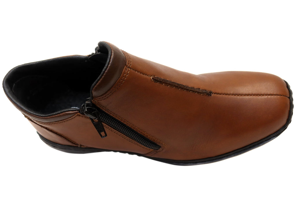 Winter Leather Ankle Boots