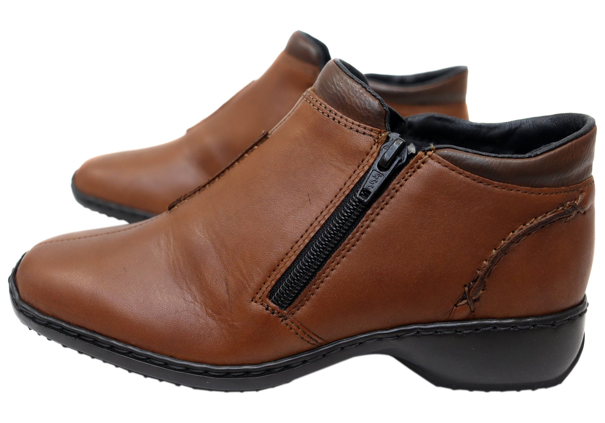 Winter Leather Ankle Boots