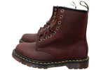 Cherry Red Leather Boots