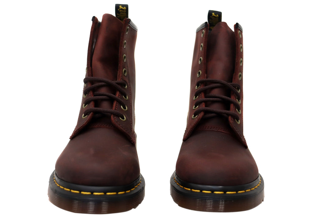 Cherry Red Leather Boots
