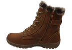 Fur Lined Lace-Up Boots
