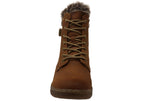 Fur Lined Lace-Up Boots
