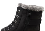 Fur Lined Lace-Up Boots