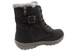 Fur Lined Lace-Up Boots