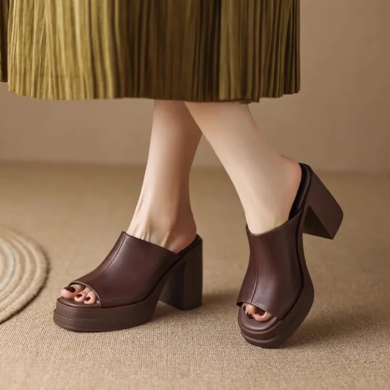 Clara Platform Slide Sandals