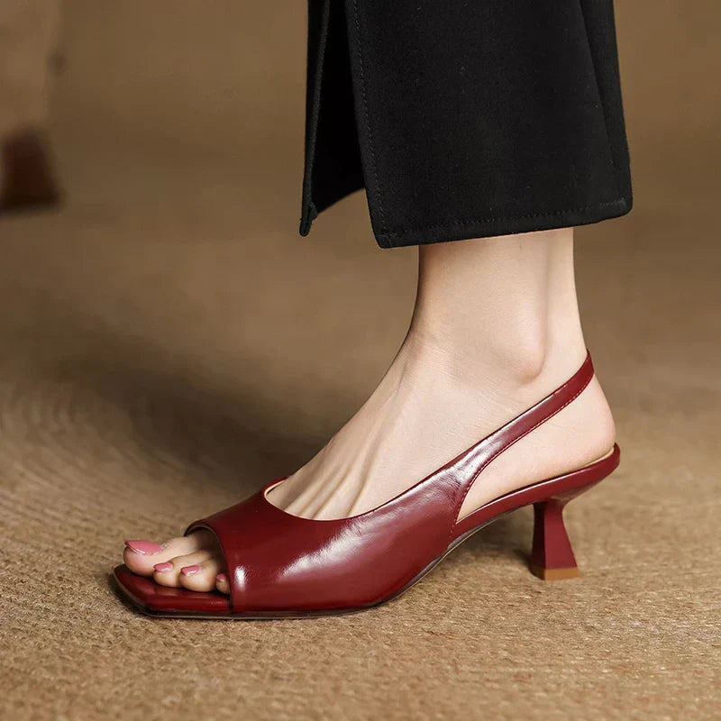 Chiara Genuine Leather Slingback Sandals